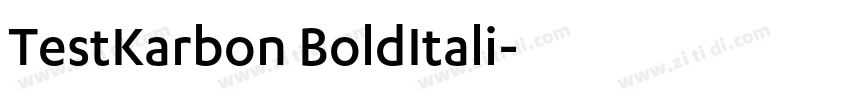 TestKarbon BoldItali字体转换 TestKarbon BoldItali字体转换